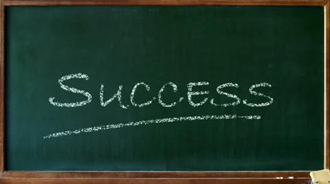 Success on a chalkboard Stock Footage 12454501
