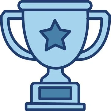 Success Champion Trophy Star Stock Illustration