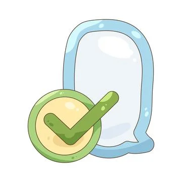 Success chat bubble Иллюстрация