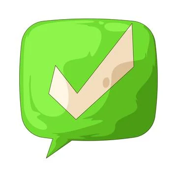 Success chat bubble illustration Stock Illustration