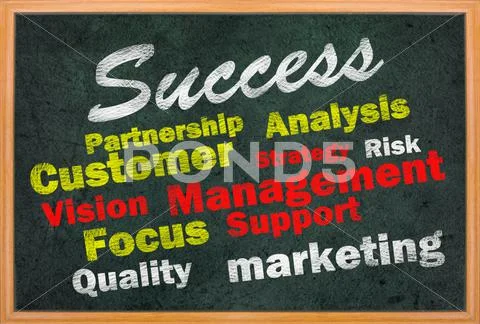 Success concept with other related words Stock Illustration