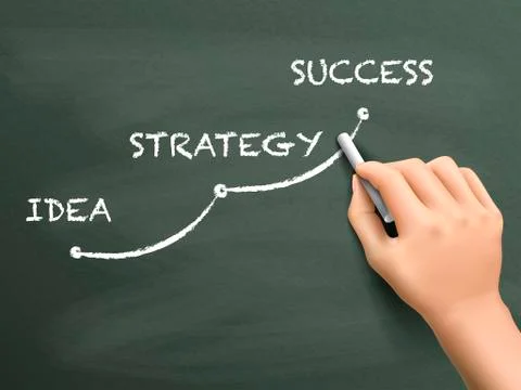 Success concept written by hand Illustrazione stock