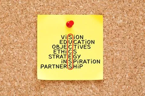 Success Crossword Concept On Sticky Note Stock-Fotos