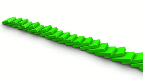 Success of domino effect Stock Footage 21989415