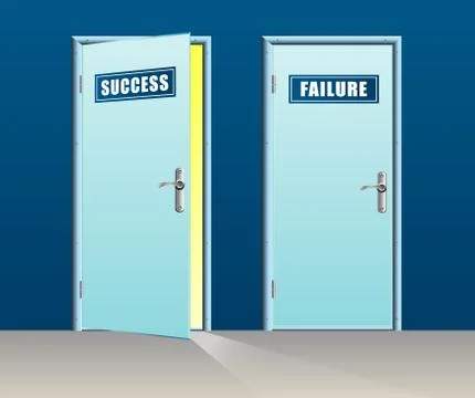 Success door Stock Illustration