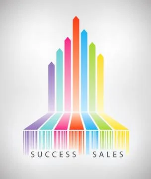 Success electronic commerce concept Stock Illustration