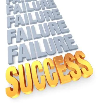 Success, eventually Stock Illustration