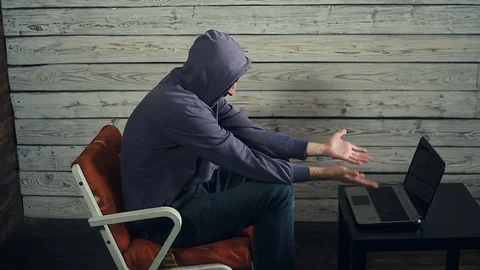 The success of freelancer working at the computer Stock Footage 97220619