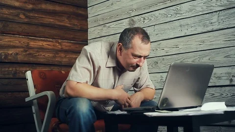 The success of freelancer working at the computer Stock Footage 102152239