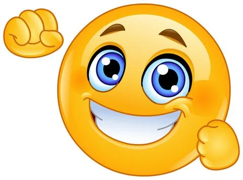 Success Gesture Emoticon Stock Illustration