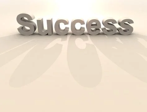 Success - glaring. Stock Illustration