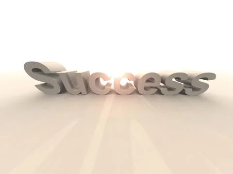 Success - glaring. Stock Illustration