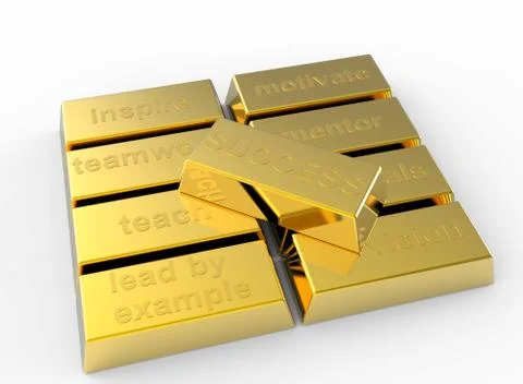 Success of gold Stock Illustration