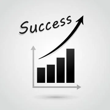 Success graph Stock Illustration