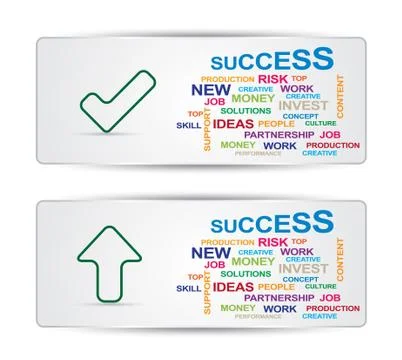 Success graphic Illustrazione stock