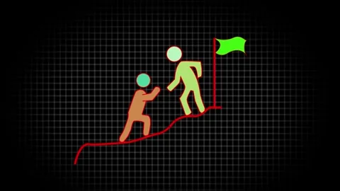 Success icon, The symbol indicates that ultimate victory is achieved throug.. Stock Footage 308849342