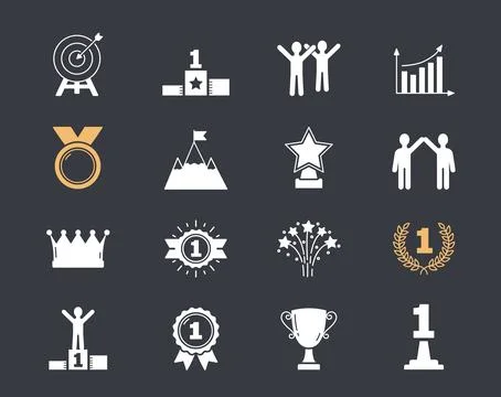 Success Icons Stock Illustration