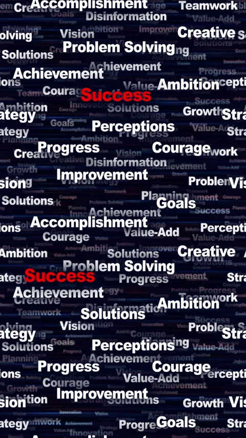 SUCCESS Keywords Animation, Background, Loop Vidéo 326072494