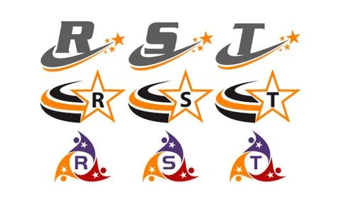 Success Life Coaching Initial Set Illustrazione stock