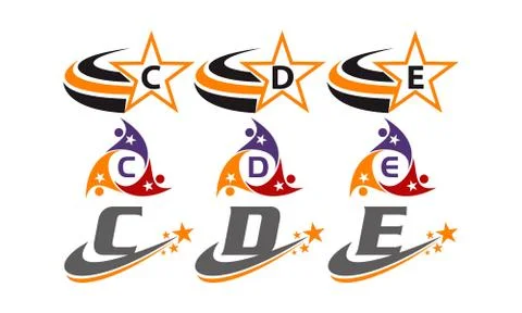 Success Life Coaching Initial Set Stock-Illustration