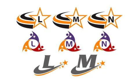 Success Life Coaching Initial Set Stock-Illustration