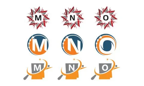 Success Life Coaching Initial Set Illustrazione stock