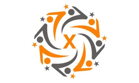 Success Life Coaching Initial X Stock-Illustration