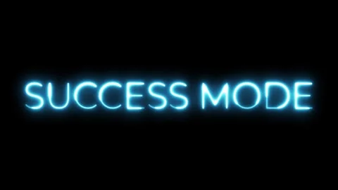 Success Mode Neon Text Animation Vidéo 318339329