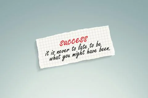 Success motivational background Stock Illustration