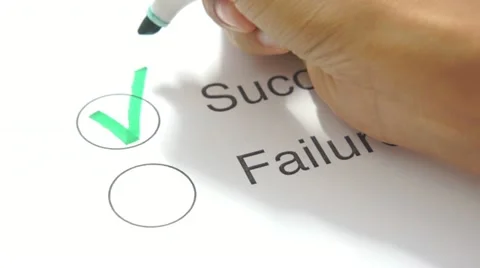 Success or Failure Vídeos de archivo 21799260