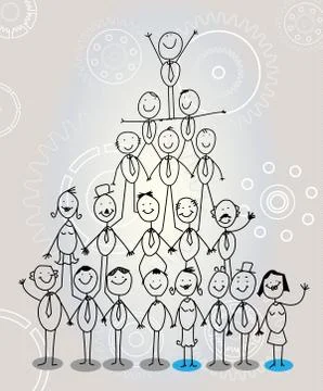 Success Organization chart Stock Illustration