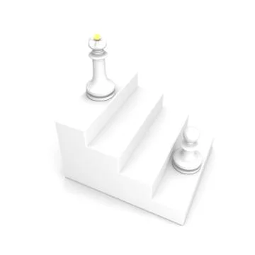Success pawn Stock Illustration