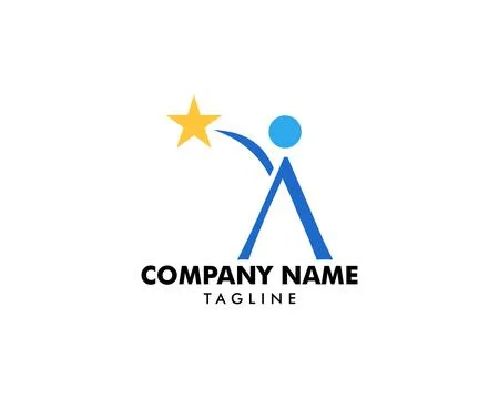 Success people logo design vector template Stock Illustration