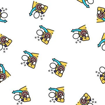 Success people value vector seamless pattern Illustrazione stock