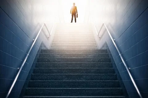 Into success. Foto stock