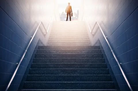 Into success. Foto stock