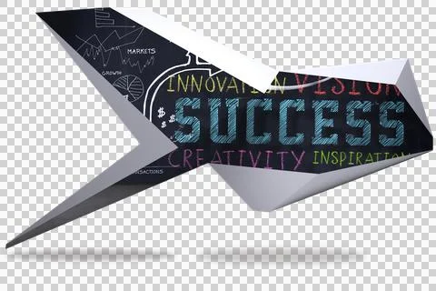 Success plan on abstract screen Stockillustratie