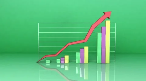Success Progress Financial Graph 库存影片 58642690