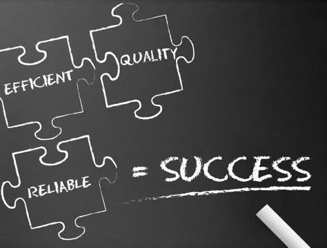 Success puzzle Stock Illustration