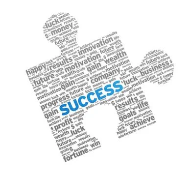 Success puzzle Stock Illustration
