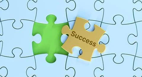 Success puzzle Stock Illustration