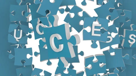 Success Puzzle Opening Stock-Footage 56752393