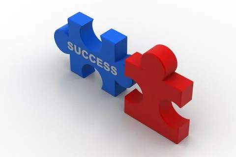 Success puzzle piece Free Stock Illustration