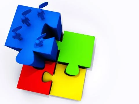 Success puzzles Stock Illustration