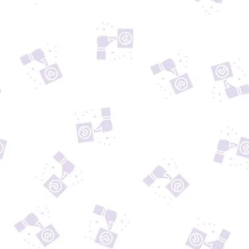 Success quality glyph seamless pattern イラスト素材
