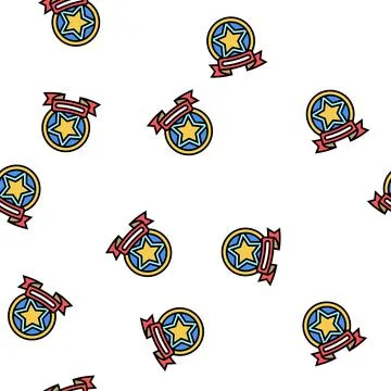 Success rank vector seamless pattern Stock Illustration