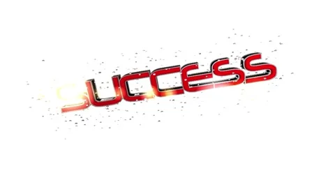 Success in red letters Stock Footage 56645851