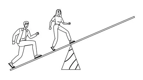 Success risk taking vector Stock Illustration