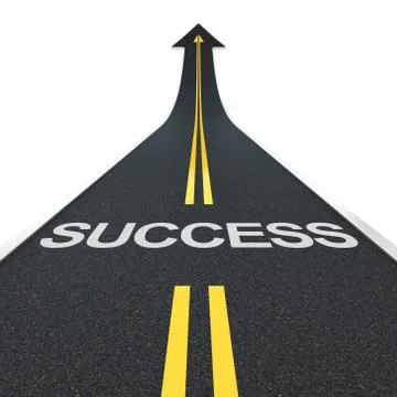 Success road Stock Illustration