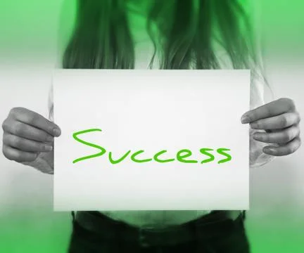 Success sheet of paper background Stock Illustration